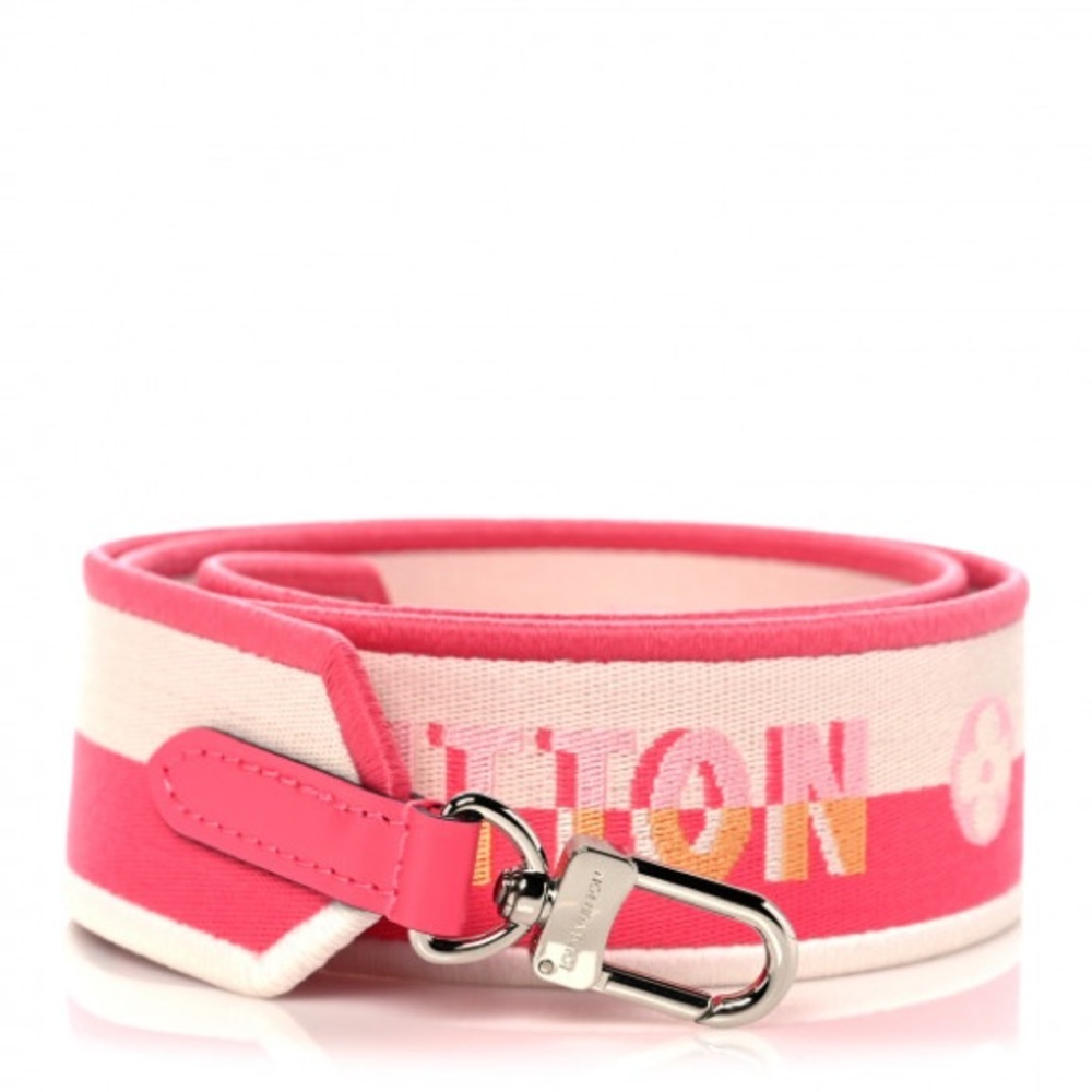 EUC LOUIS VUITTON Jacquard Shoulder Strap in color Dragon Fruit